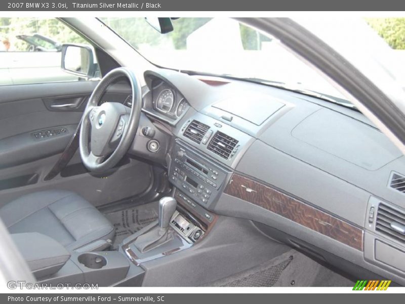 Titanium Silver Metallic / Black 2007 BMW X3 3.0si
