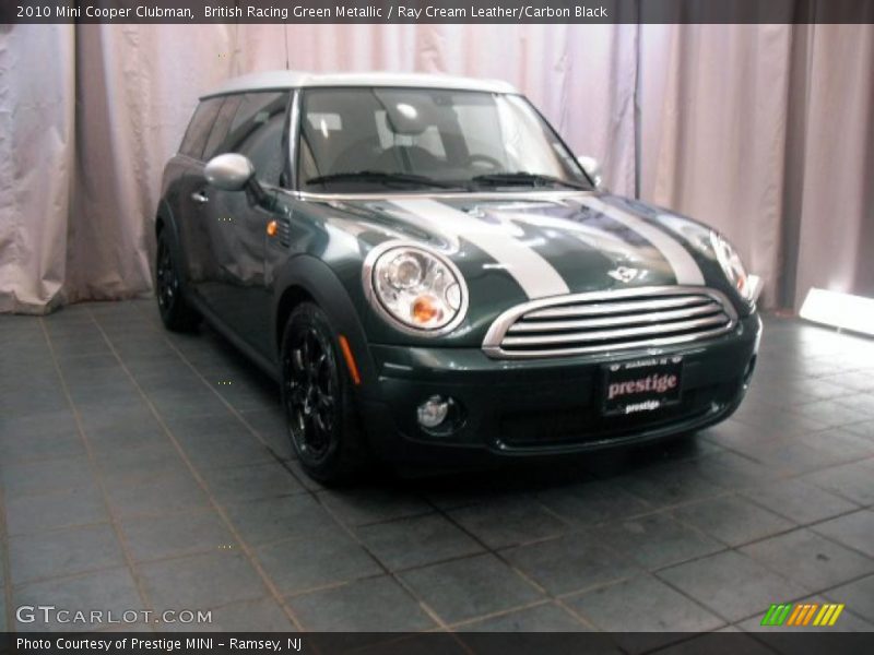 British Racing Green Metallic / Ray Cream Leather/Carbon Black 2010 Mini Cooper Clubman