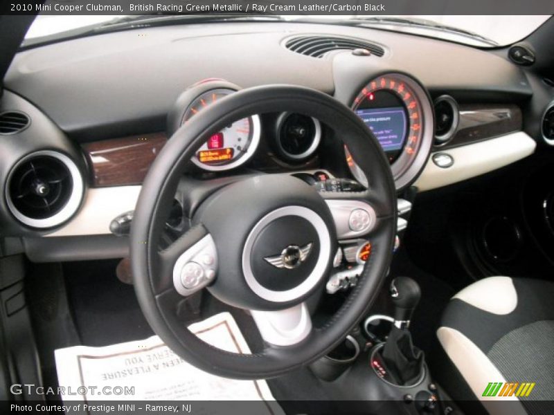 British Racing Green Metallic / Ray Cream Leather/Carbon Black 2010 Mini Cooper Clubman