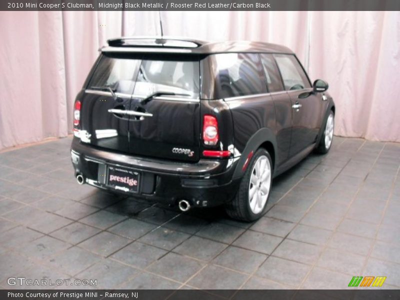 Midnight Black Metallic / Rooster Red Leather/Carbon Black 2010 Mini Cooper S Clubman