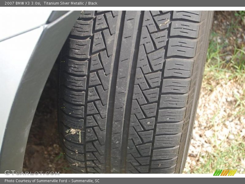Titanium Silver Metallic / Black 2007 BMW X3 3.0si
