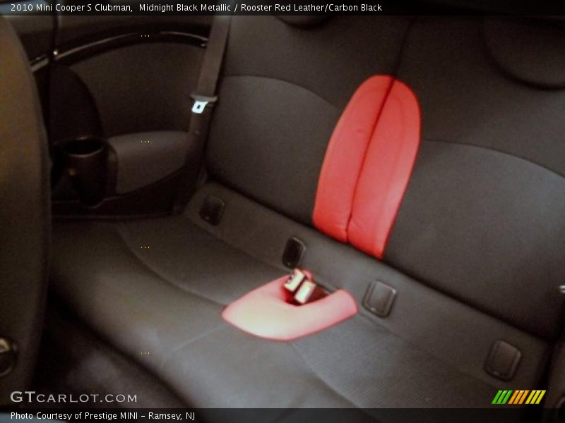 Midnight Black Metallic / Rooster Red Leather/Carbon Black 2010 Mini Cooper S Clubman