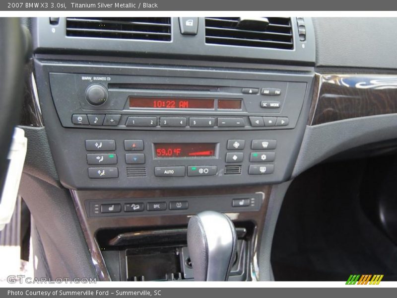 Titanium Silver Metallic / Black 2007 BMW X3 3.0si
