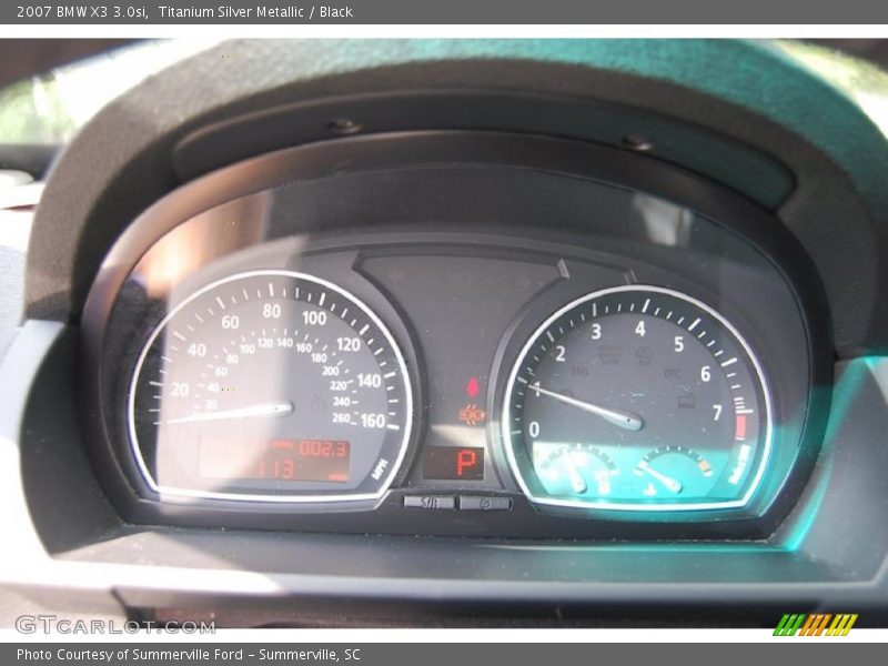 Titanium Silver Metallic / Black 2007 BMW X3 3.0si