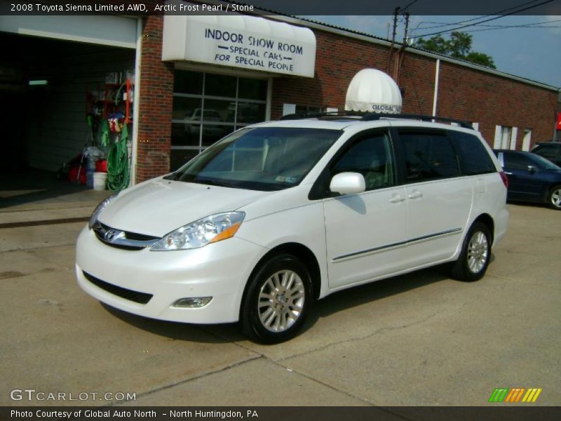 Arctic Frost Pearl / Stone 2008 Toyota Sienna Limited AWD