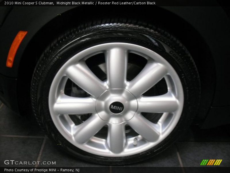 Midnight Black Metallic / Rooster Red Leather/Carbon Black 2010 Mini Cooper S Clubman
