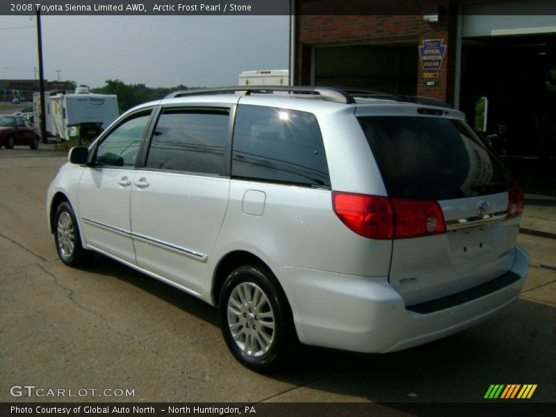 Arctic Frost Pearl / Stone 2008 Toyota Sienna Limited AWD