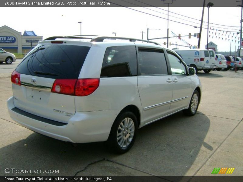 Arctic Frost Pearl / Stone 2008 Toyota Sienna Limited AWD