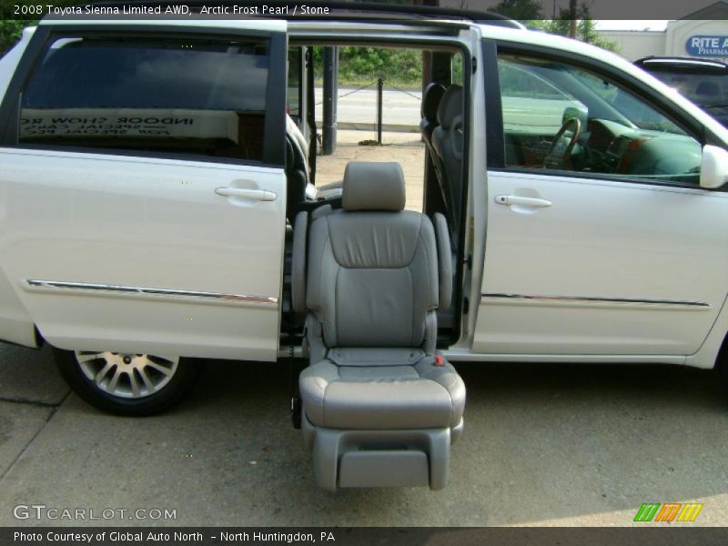 Arctic Frost Pearl / Stone 2008 Toyota Sienna Limited AWD