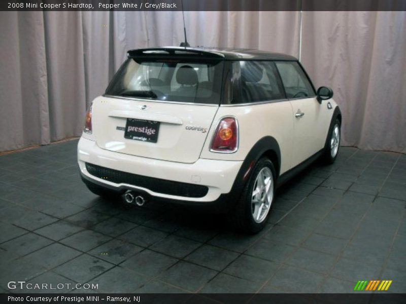 Pepper White / Grey/Black 2008 Mini Cooper S Hardtop
