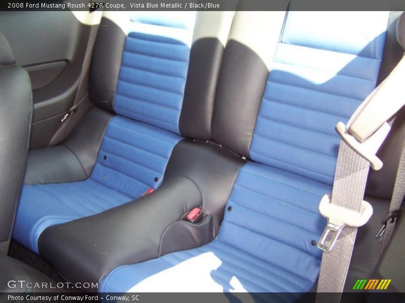 Vista Blue Metallic / Black/Blue 2008 Ford Mustang Roush 427R Coupe