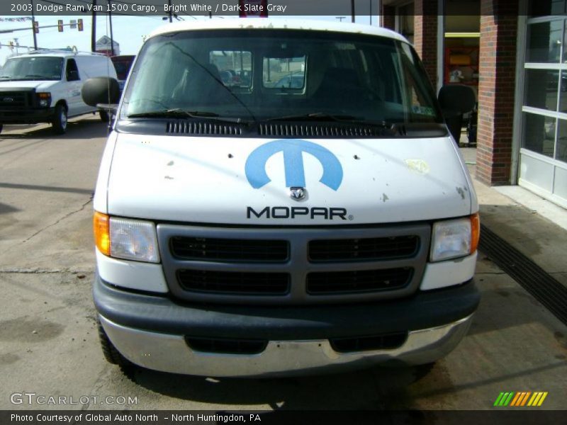 Bright White / Dark Slate Gray 2003 Dodge Ram Van 1500 Cargo