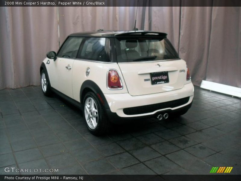 Pepper White / Grey/Black 2008 Mini Cooper S Hardtop