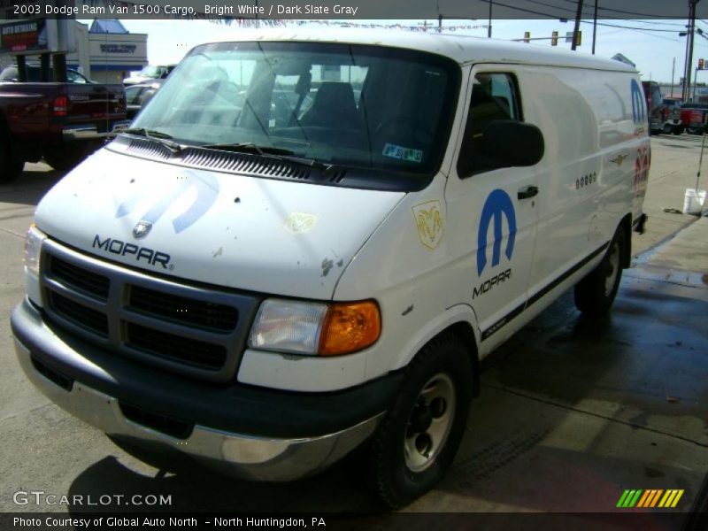 Bright White / Dark Slate Gray 2003 Dodge Ram Van 1500 Cargo