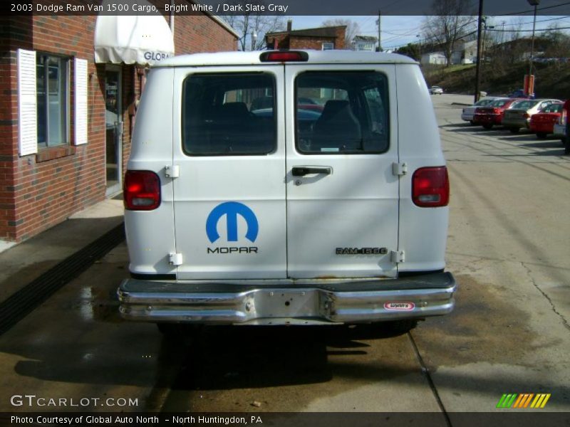Bright White / Dark Slate Gray 2003 Dodge Ram Van 1500 Cargo