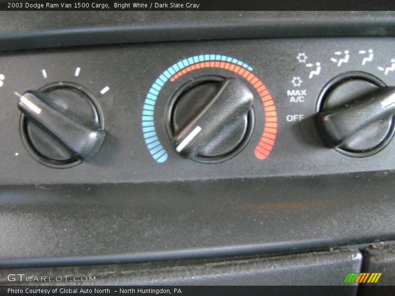 Bright White / Dark Slate Gray 2003 Dodge Ram Van 1500 Cargo