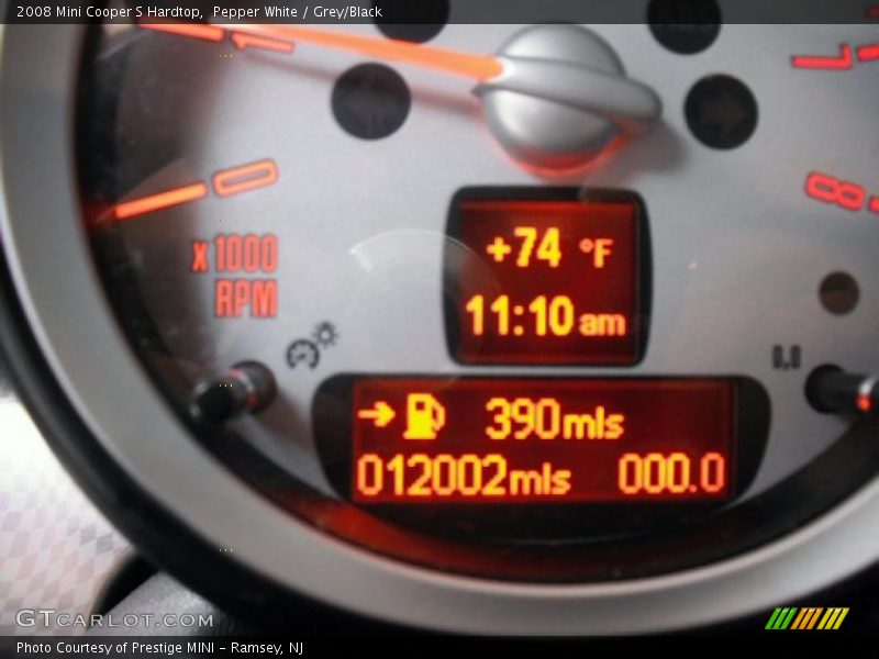 Pepper White / Grey/Black 2008 Mini Cooper S Hardtop