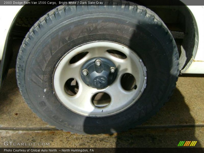Bright White / Dark Slate Gray 2003 Dodge Ram Van 1500 Cargo
