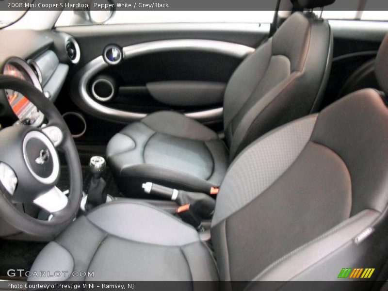 Pepper White / Grey/Black 2008 Mini Cooper S Hardtop