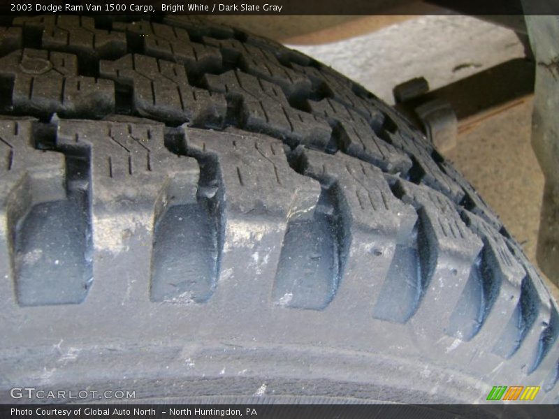 Bright White / Dark Slate Gray 2003 Dodge Ram Van 1500 Cargo