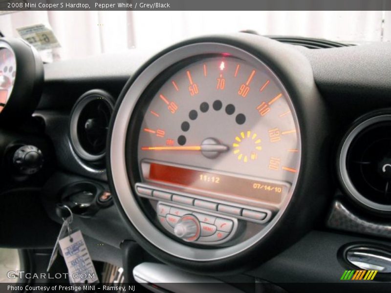 Pepper White / Grey/Black 2008 Mini Cooper S Hardtop