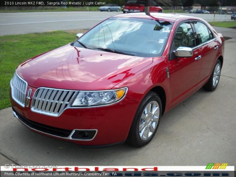 Sangria Red Metallic / Light Camel 2010 Lincoln MKZ FWD