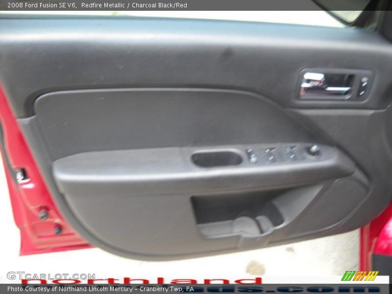 Redfire Metallic / Charcoal Black/Red 2008 Ford Fusion SE V6