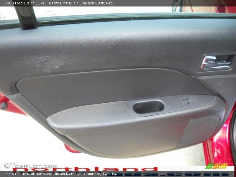 Redfire Metallic / Charcoal Black/Red 2008 Ford Fusion SE V6