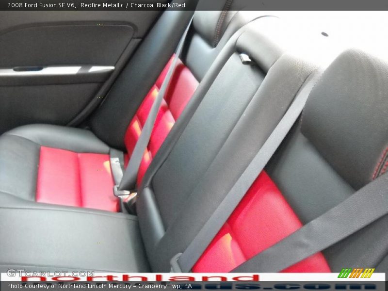 Redfire Metallic / Charcoal Black/Red 2008 Ford Fusion SE V6