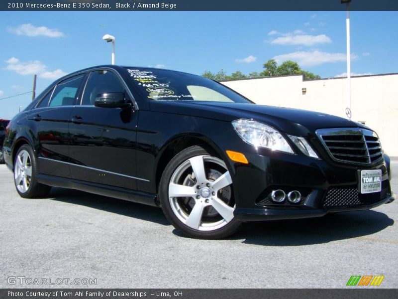 Black / Almond Beige 2010 Mercedes-Benz E 350 Sedan