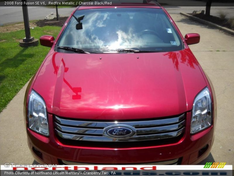 Redfire Metallic / Charcoal Black/Red 2008 Ford Fusion SE V6