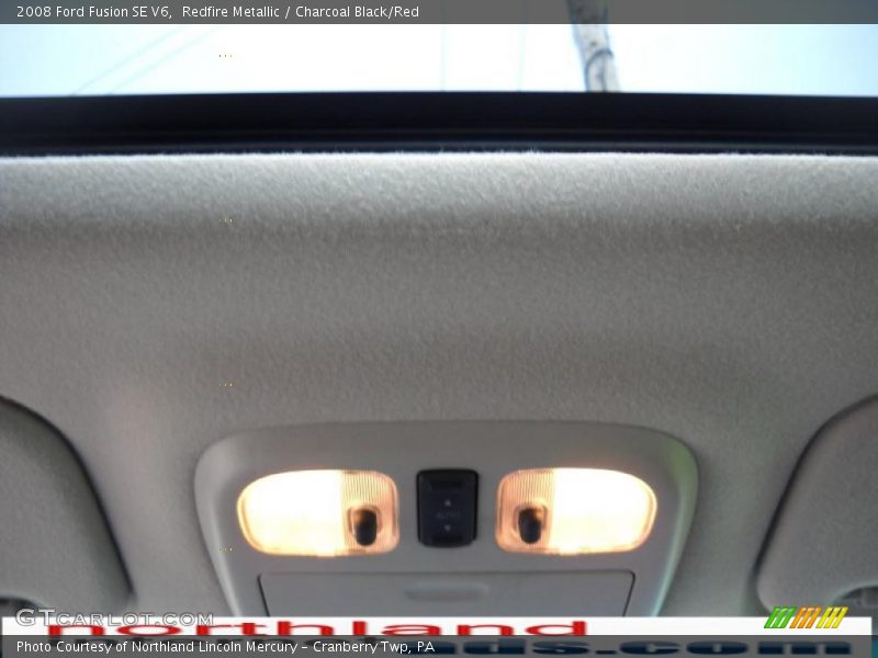 Redfire Metallic / Charcoal Black/Red 2008 Ford Fusion SE V6