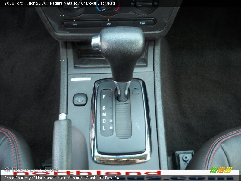 Redfire Metallic / Charcoal Black/Red 2008 Ford Fusion SE V6