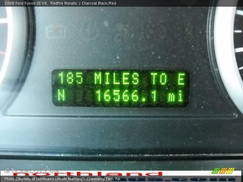 Redfire Metallic / Charcoal Black/Red 2008 Ford Fusion SE V6