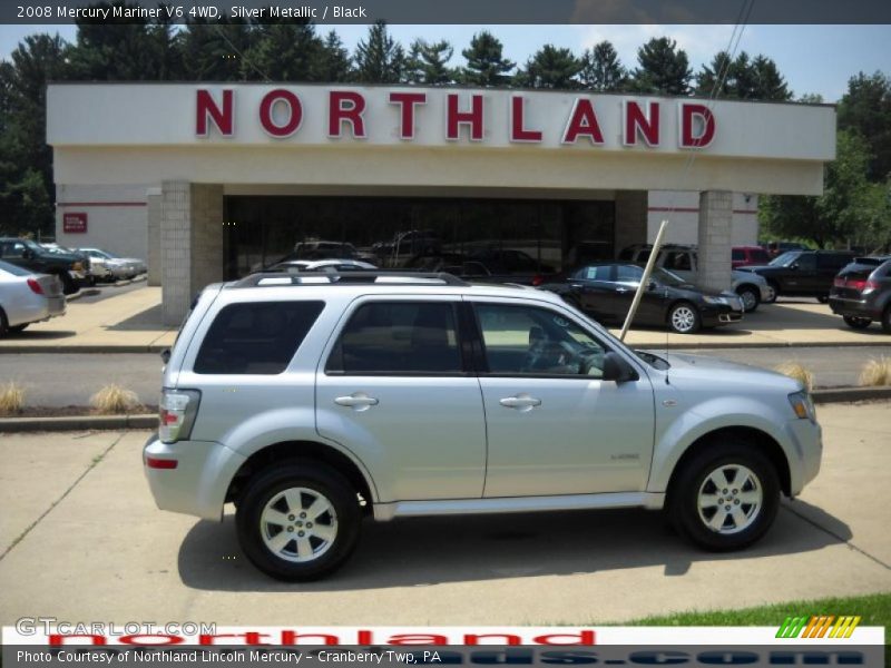 Silver Metallic / Black 2008 Mercury Mariner V6 4WD