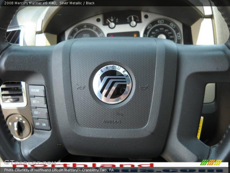 Silver Metallic / Black 2008 Mercury Mariner V6 4WD