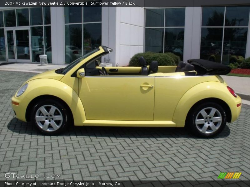 Sunflower Yellow / Black 2007 Volkswagen New Beetle 2.5 Convertible