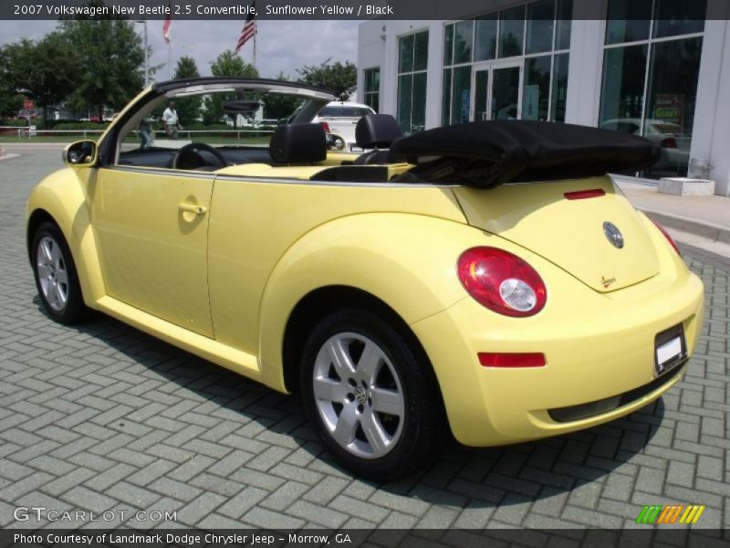 Sunflower Yellow / Black 2007 Volkswagen New Beetle 2.5 Convertible