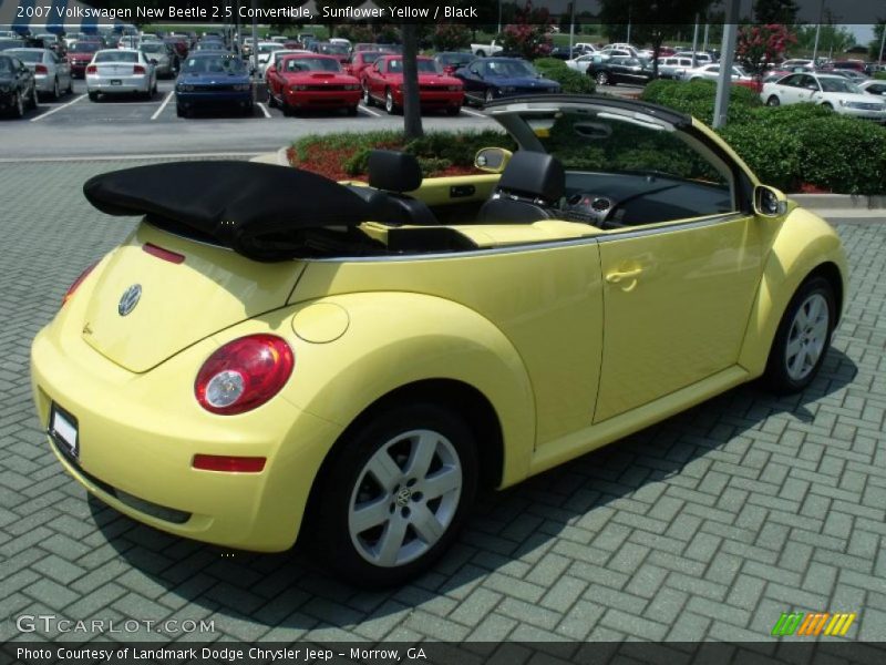 Sunflower Yellow / Black 2007 Volkswagen New Beetle 2.5 Convertible