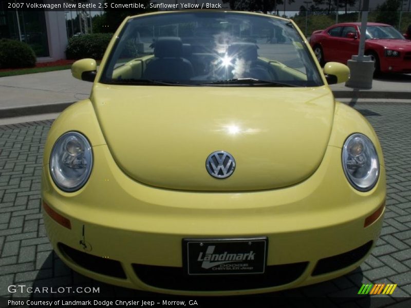 Sunflower Yellow / Black 2007 Volkswagen New Beetle 2.5 Convertible