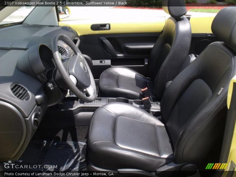 Sunflower Yellow / Black 2007 Volkswagen New Beetle 2.5 Convertible