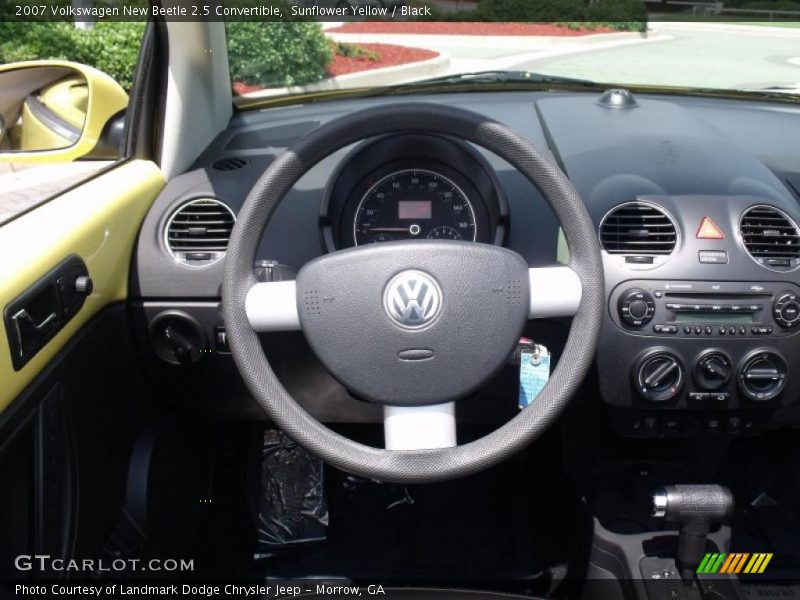 Sunflower Yellow / Black 2007 Volkswagen New Beetle 2.5 Convertible