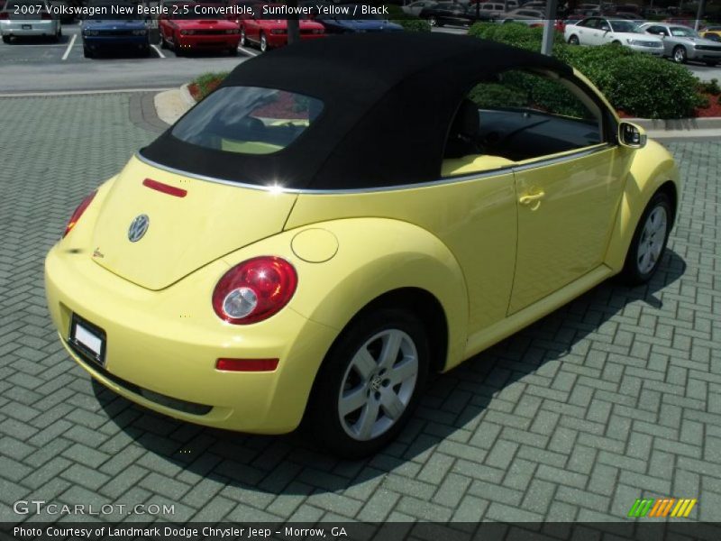 Sunflower Yellow / Black 2007 Volkswagen New Beetle 2.5 Convertible