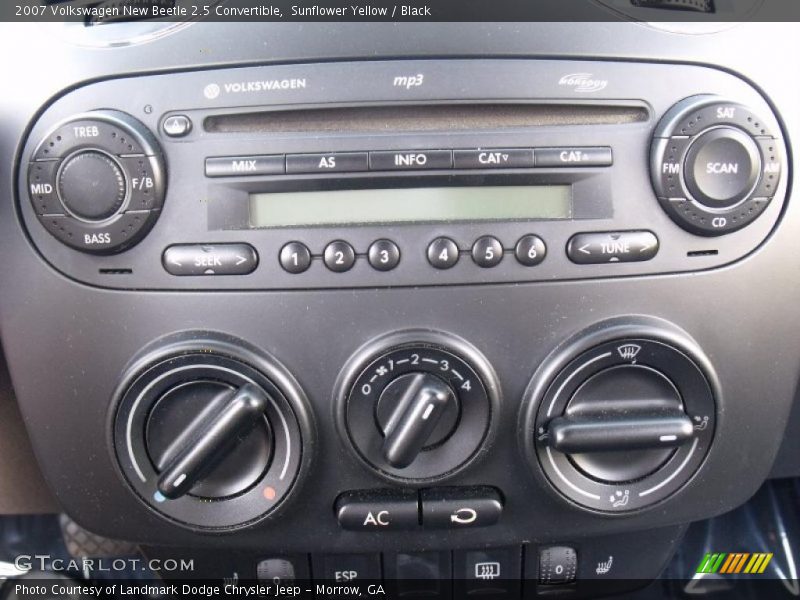 Sunflower Yellow / Black 2007 Volkswagen New Beetle 2.5 Convertible