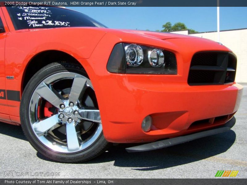 HEMI Orange Pearl / Dark Slate Gray 2008 Dodge Charger R/T Daytona