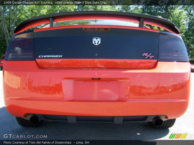 HEMI Orange Pearl / Dark Slate Gray 2008 Dodge Charger R/T Daytona