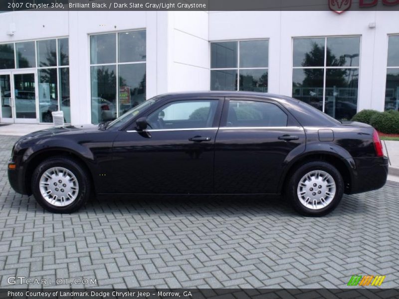 Brilliant Black / Dark Slate Gray/Light Graystone 2007 Chrysler 300