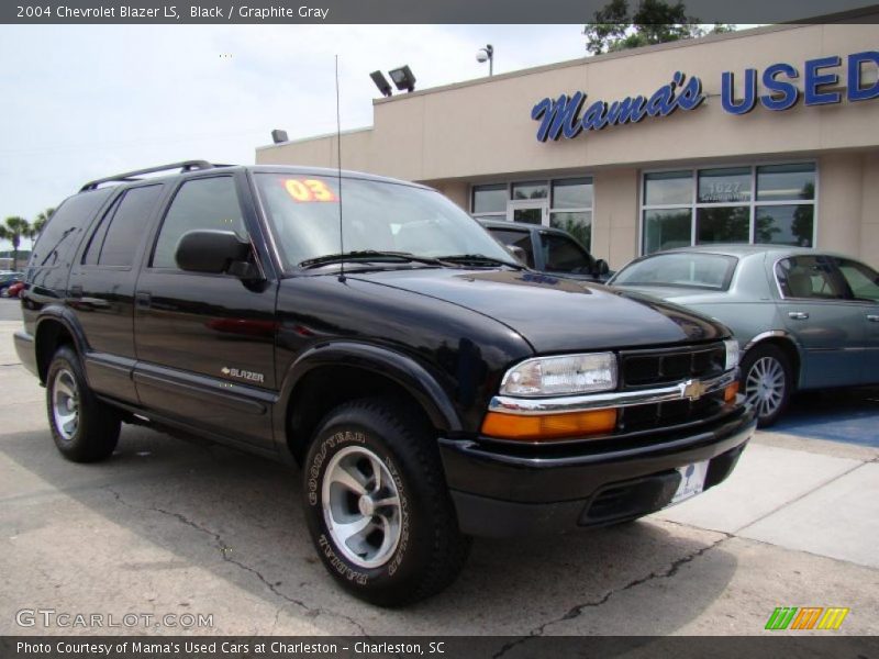 Black / Graphite Gray 2004 Chevrolet Blazer LS