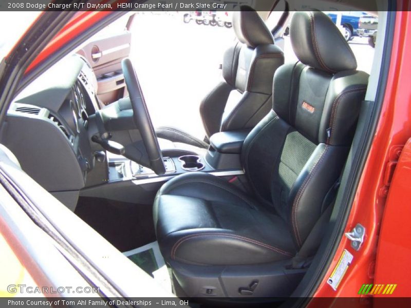 HEMI Orange Pearl / Dark Slate Gray 2008 Dodge Charger R/T Daytona