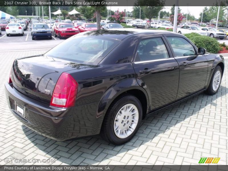 Brilliant Black / Dark Slate Gray/Light Graystone 2007 Chrysler 300